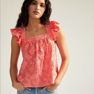 Anthropologie Amber Ruffle Tank Top size XS